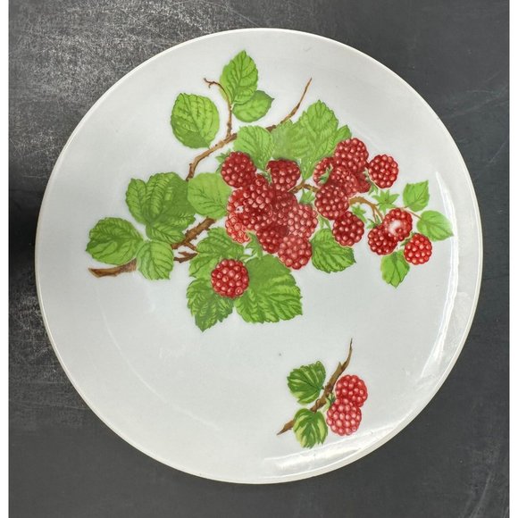 Vtg 1970s SEYMOUR MANN EDA FRAMBOISIER Salad Dessert Plates Set of 3 Raspberries - Picture 15 of 16